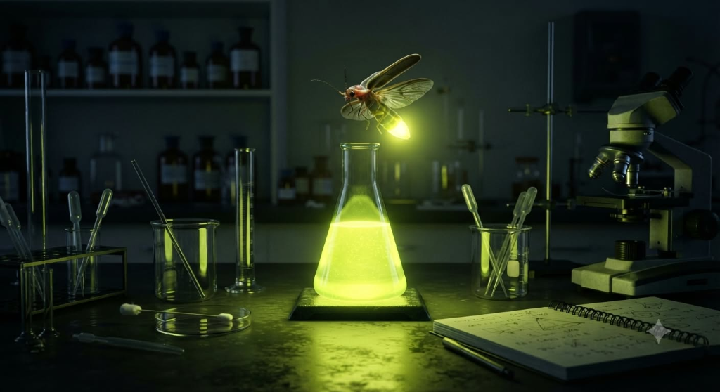 Luminescent Blue Chemiluminescence in the Dark