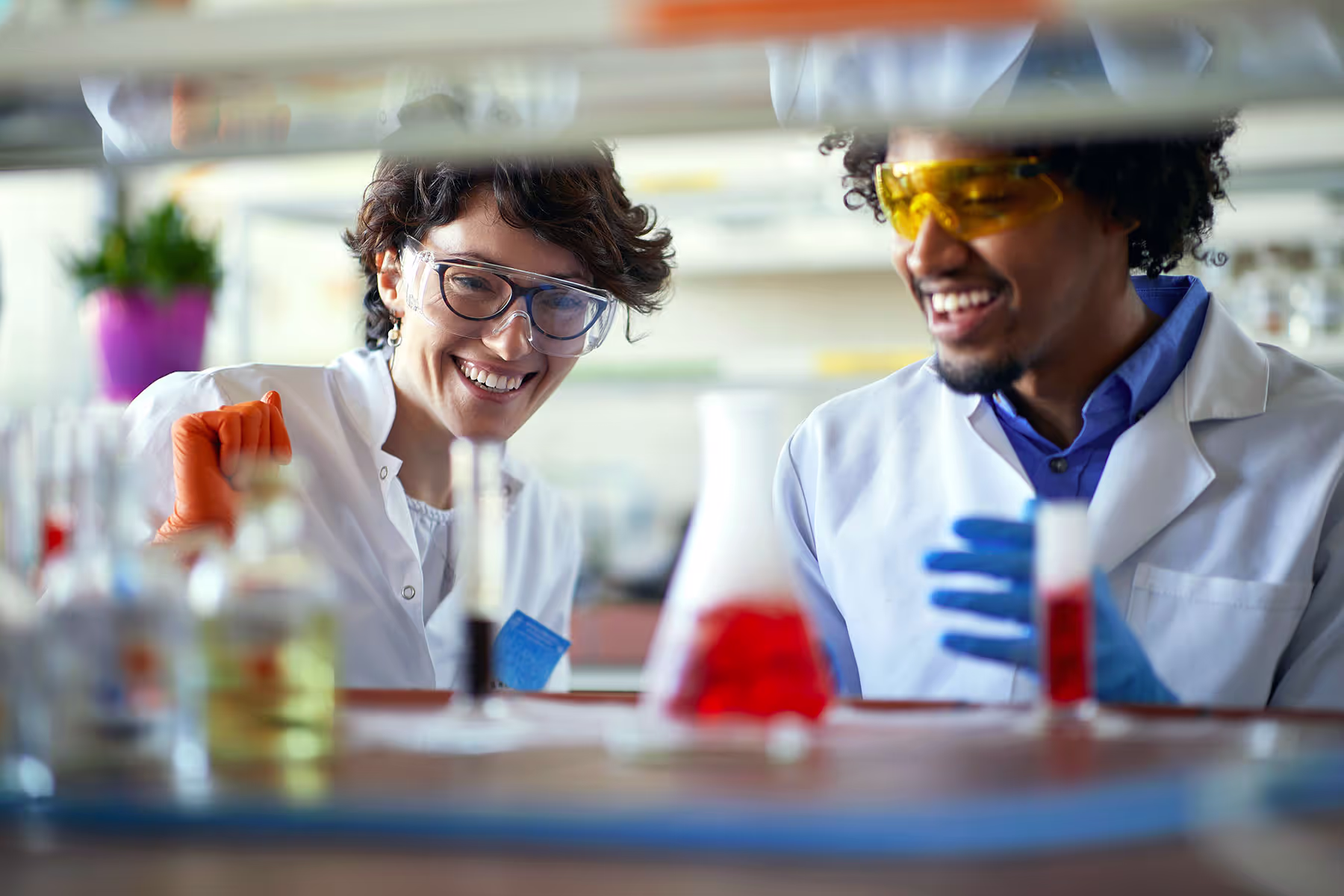 Scientists in lab