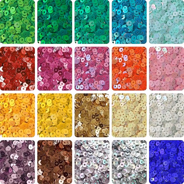 Buttons, beads and sequins