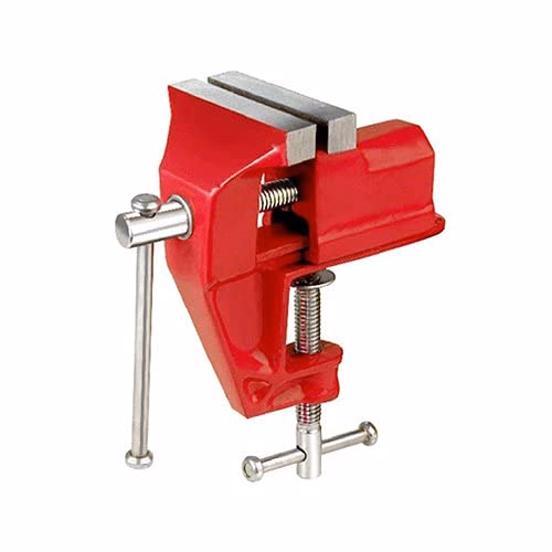 Hand-operated mini vice, securely mounted