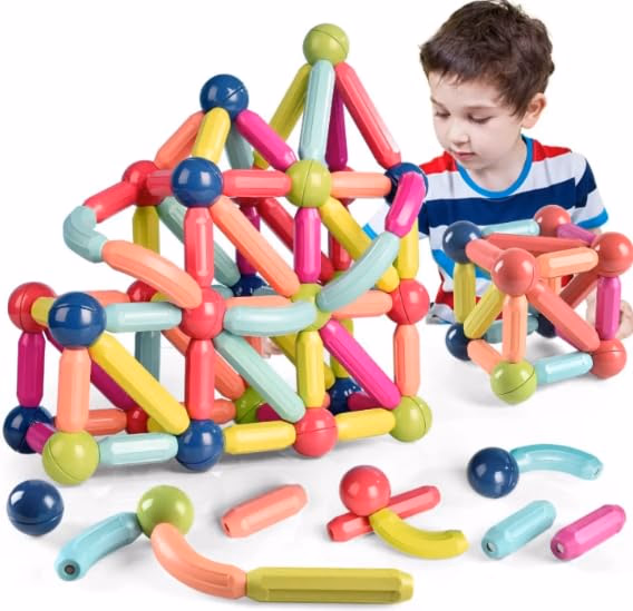 Reusable rods and joint construction sets