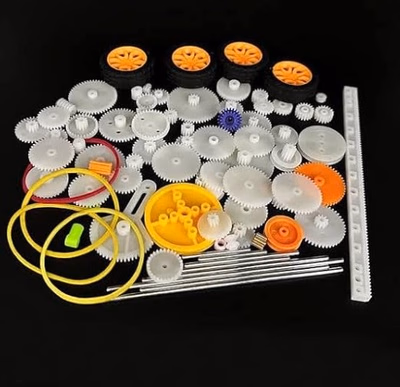 Plastic gears and linkage components