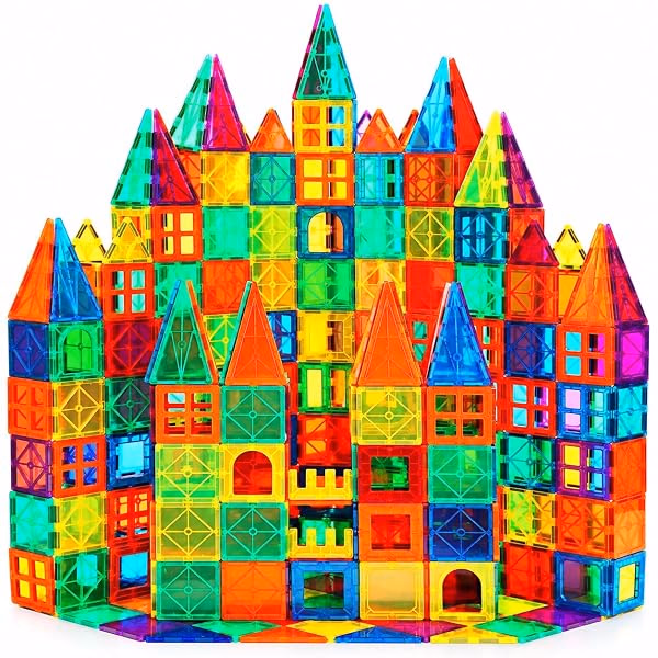 Magnetic construction tiles