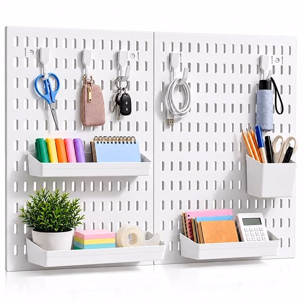 Wall-mounted pegboards