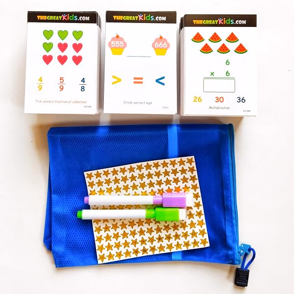 Math challenge and activity cards