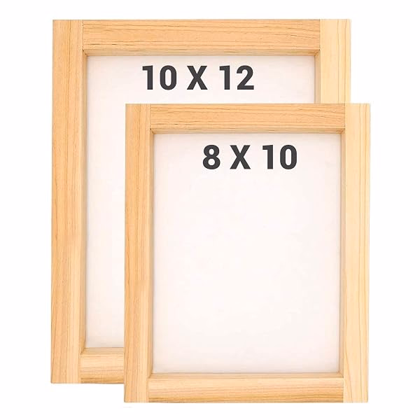 Recycled-paper making frames and screens