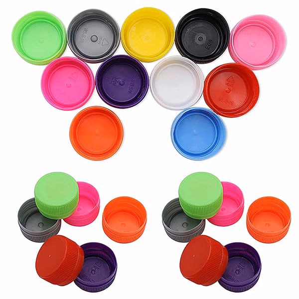Clean plastic bottle caps
