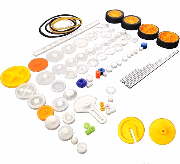 Gears, axles and wheels (LEGO-compatible or equivalent)