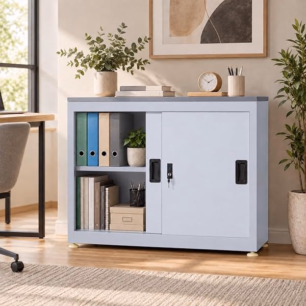Lockable restricted-material storage, if applicable