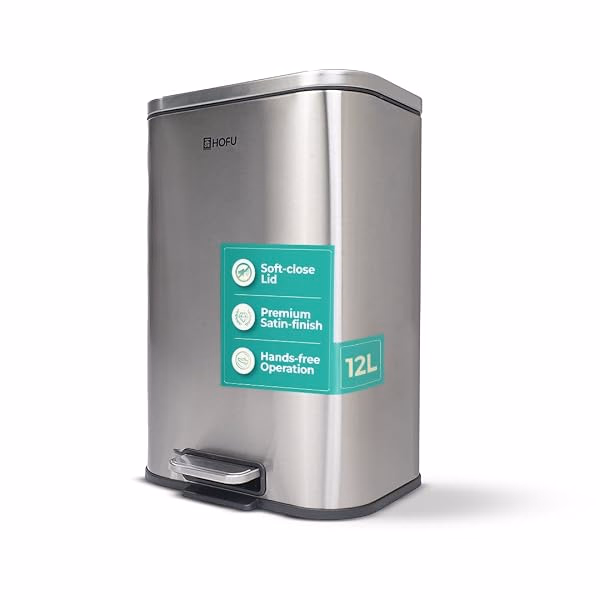 Covered waste bins