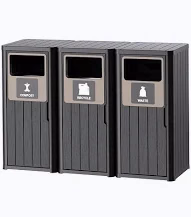 Recycling and waste-sorting stations